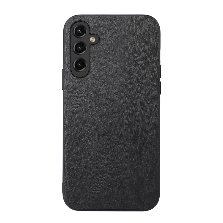 For Samsung Galaxy A14 5G Wood Texture PU Phone Case