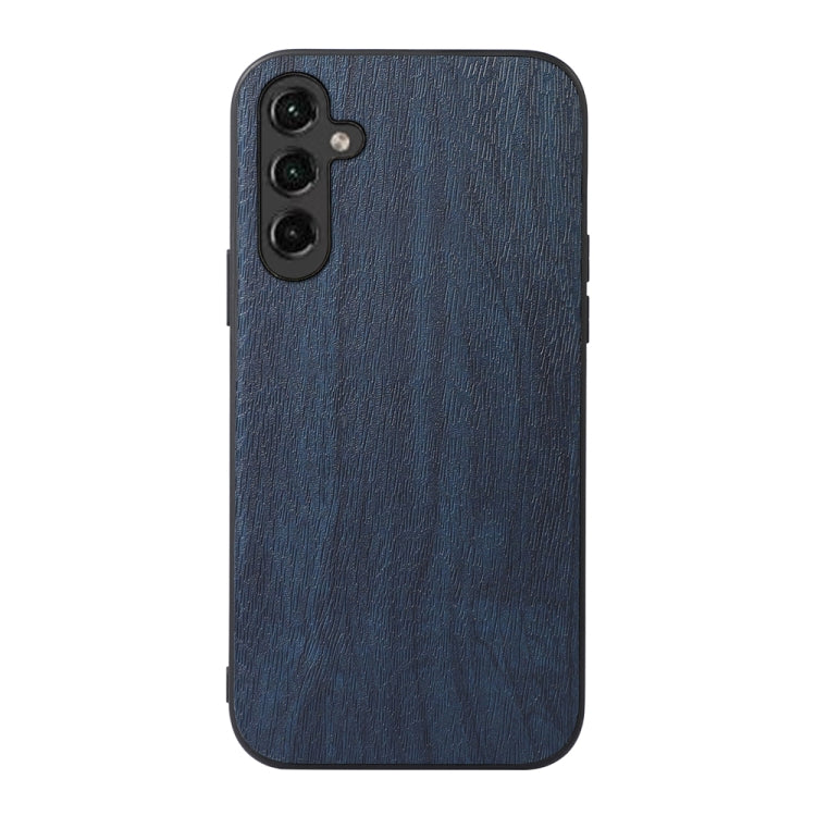For Samsung Galaxy A14 5G Wood Texture PU Phone Case