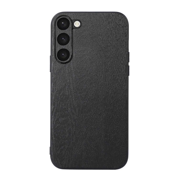 For Samsung Galaxy S23+ 5G Wood Texture PU Phone Case