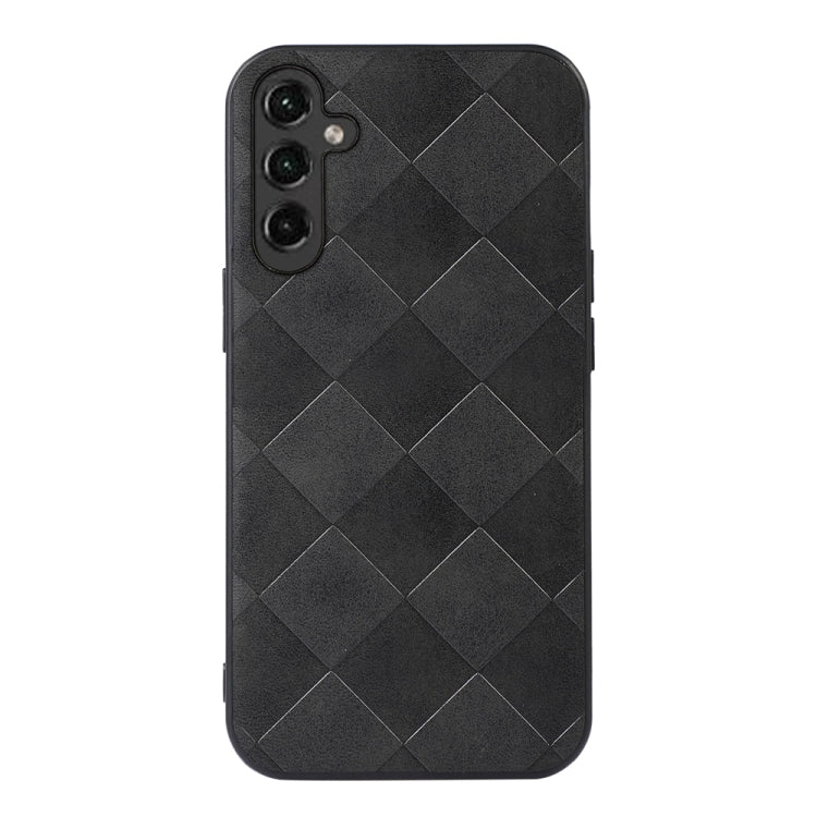For Samsung Galaxy A14 5G Weave Plaid PU Phone Case