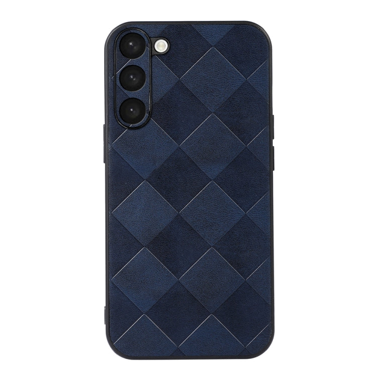 For Samsung Galaxy S23+ 5G Weave Plaid PU Phone Case
