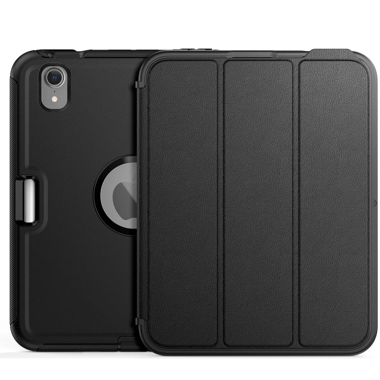 For iPad mini 6 3-Fold Amor Shockproof Smart Tablet Case