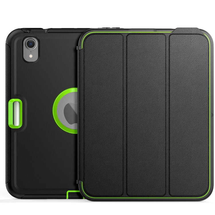 For iPad mini 6 3-Fold Amor Shockproof Smart Tablet Case