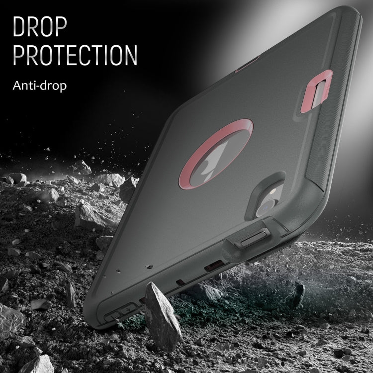 For iPad mini 6 3-Fold Amor Shockproof Smart Tablet Case