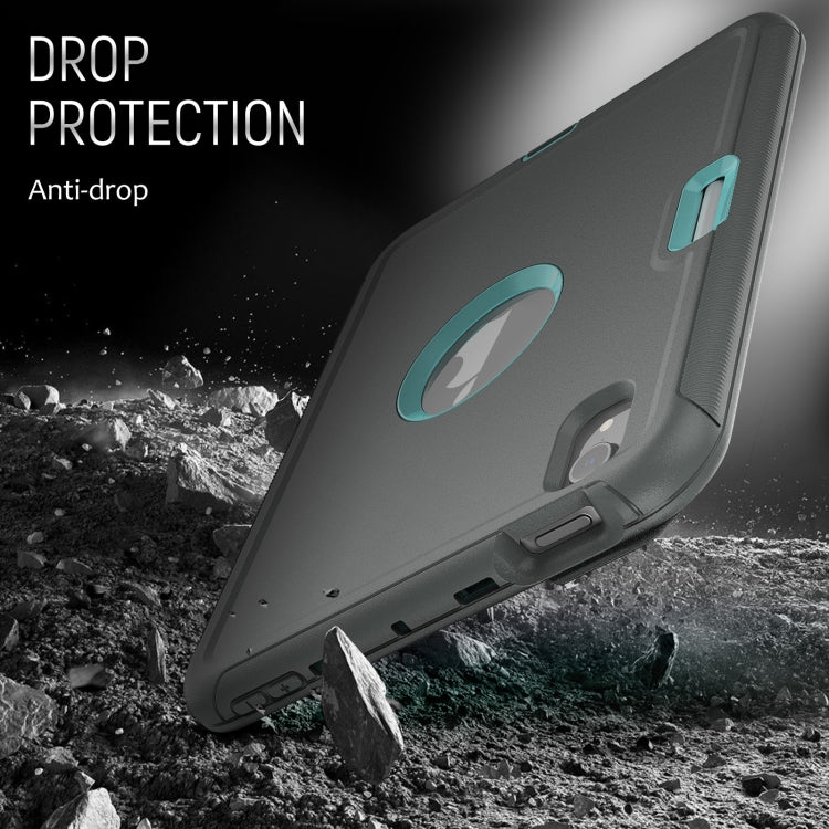 For iPad mini 6 3-Fold Amor Shockproof Smart Tablet Case