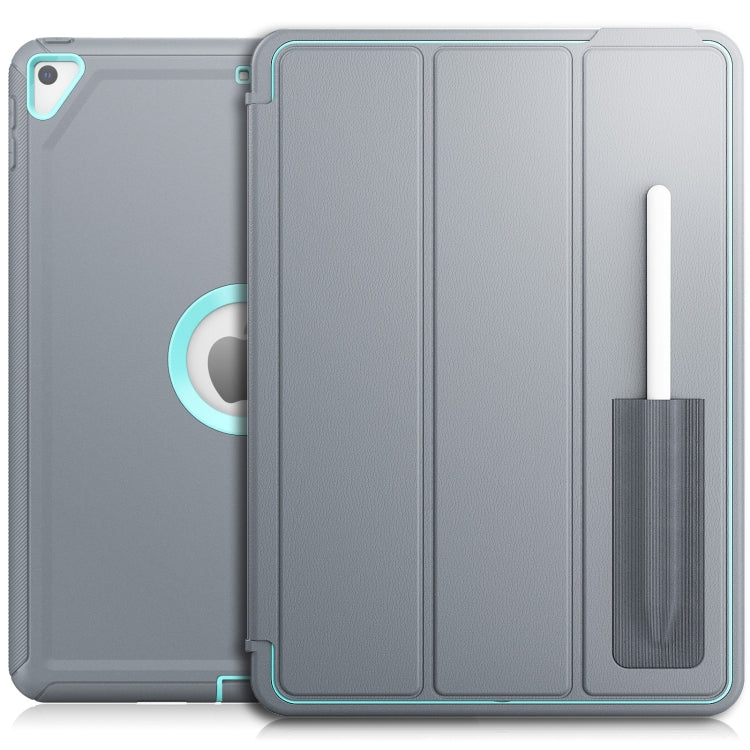 For iPad 10.2 2021 / 2020 / 2019 / Air 10.5 2019 3-Fold Amor Shockproof Smart Tablet Case
