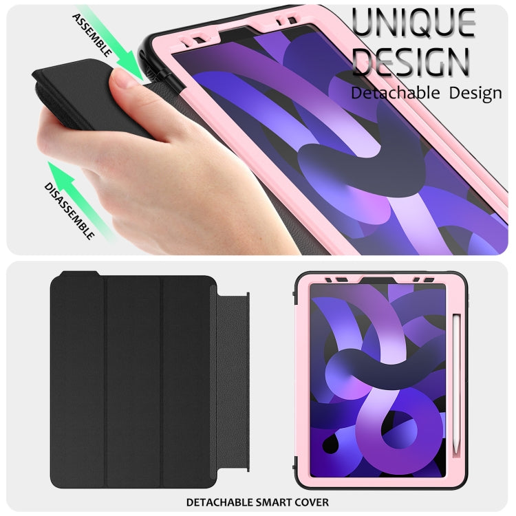 For iPad Pro 11 2022 / 2021 / 2020 / 2018 / Air 2020  10.9 / Air 2022 10.9 3-Fold Amor Shockproof Smart Tablet Case