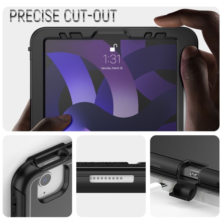 For iPad Pro 11 2022 / 2021 / 2020 / 2018 / Air 2020  10.9 / Air 2022 10.9 3-Fold Amor Shockproof Smart Tablet Case
