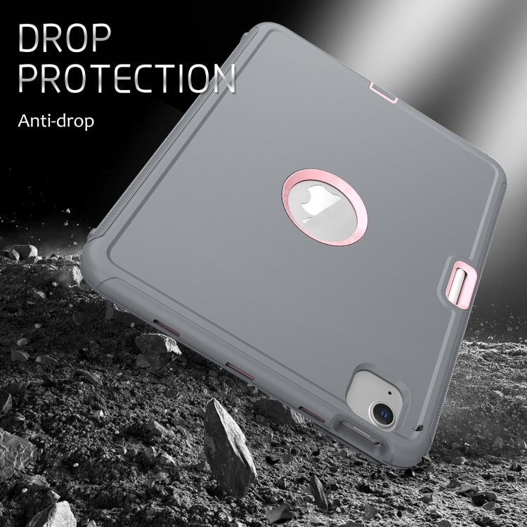 For iPad Pro 11 2022 / 2021 / 2020 / 2018 / Air 2020  10.9 / Air 2022 10.9 3-Fold Amor Shockproof Smart Tablet Case