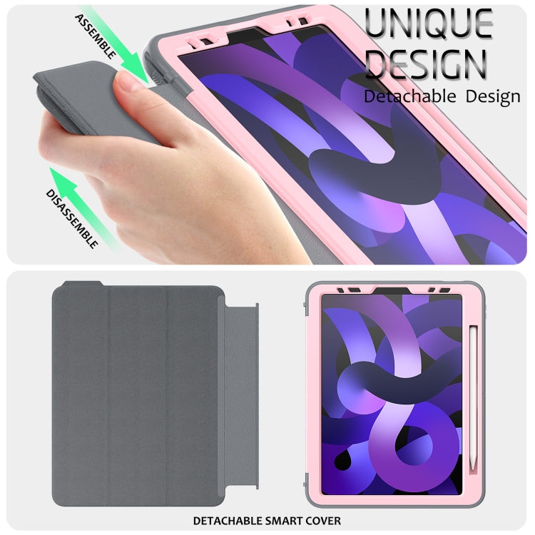 For iPad Pro 11 2022 / 2021 / 2020 / 2018 / Air 2020  10.9 / Air 2022 10.9 3-Fold Amor Shockproof Smart Tablet Case