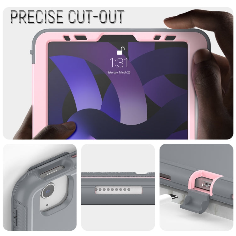 For iPad Pro 11 2022 / 2021 / 2020 / 2018 / Air 2020  10.9 / Air 2022 10.9 3-Fold Amor Shockproof Smart Tablet Case