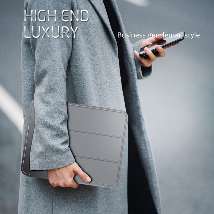 For iPad Pro 11 2022 / 2021 / 2020 / 2018 / Air 2020  10.9 / Air 2022 10.9 3-Fold Amor Shockproof Smart Tablet Case