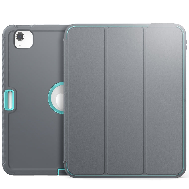 For iPad Pro 11 2022 / 2021 / 2020 / 2018 / Air 2020  10.9 / Air 2022 10.9 3-Fold Amor Shockproof Smart Tablet Case