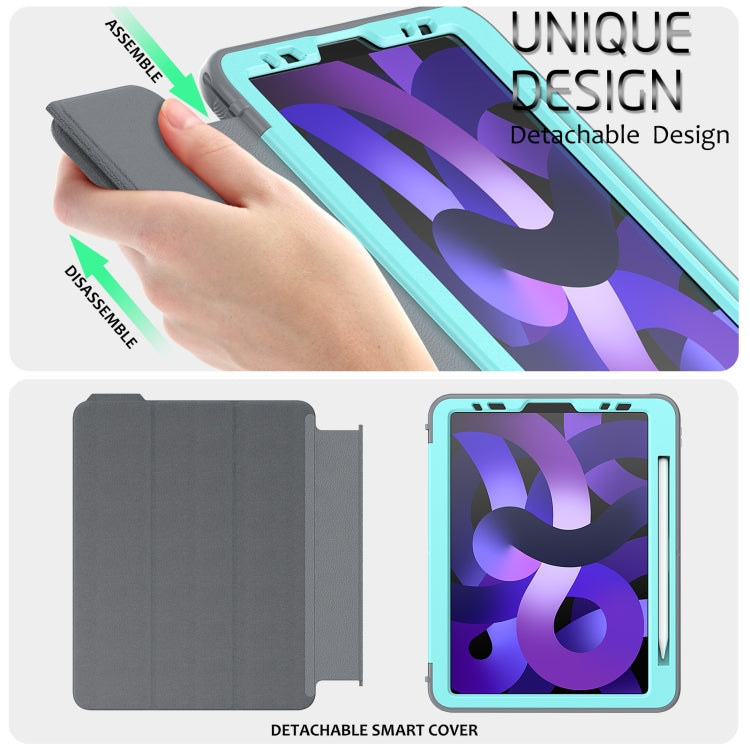 For iPad Pro 11 2022 / 2021 / 2020 / 2018 / Air 2020  10.9 / Air 2022 10.9 3-Fold Amor Shockproof Smart Tablet Case
