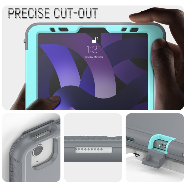 For iPad Pro 11 2022 / 2021 / 2020 / 2018 / Air 2020  10.9 / Air 2022 10.9 3-Fold Amor Shockproof Smart Tablet Case