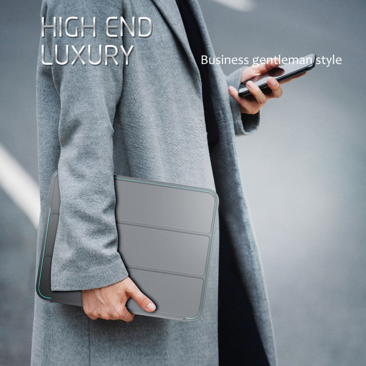For iPad Pro 11 2022 / 2021 / 2020 / 2018 / Air 2020  10.9 / Air 2022 10.9 3-Fold Amor Shockproof Smart Tablet Case
