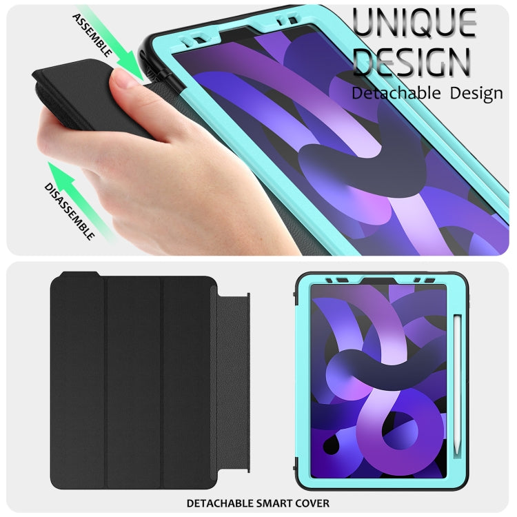 For iPad Pro 11 2022 / 2021 / 2020 / 2018 / Air 2020  10.9 / Air 2022 10.9 3-Fold Amor Shockproof Smart Tablet Case