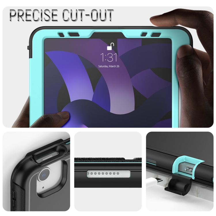 For iPad Pro 11 2022 / 2021 / 2020 / 2018 / Air 2020  10.9 / Air 2022 10.9 3-Fold Amor Shockproof Smart Tablet Case