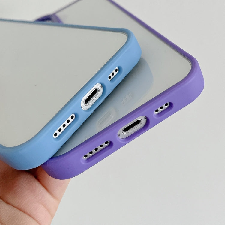 For iPhone 13 Pro Max Clear Acrylic Soft TPU Phone Case with Metal Button