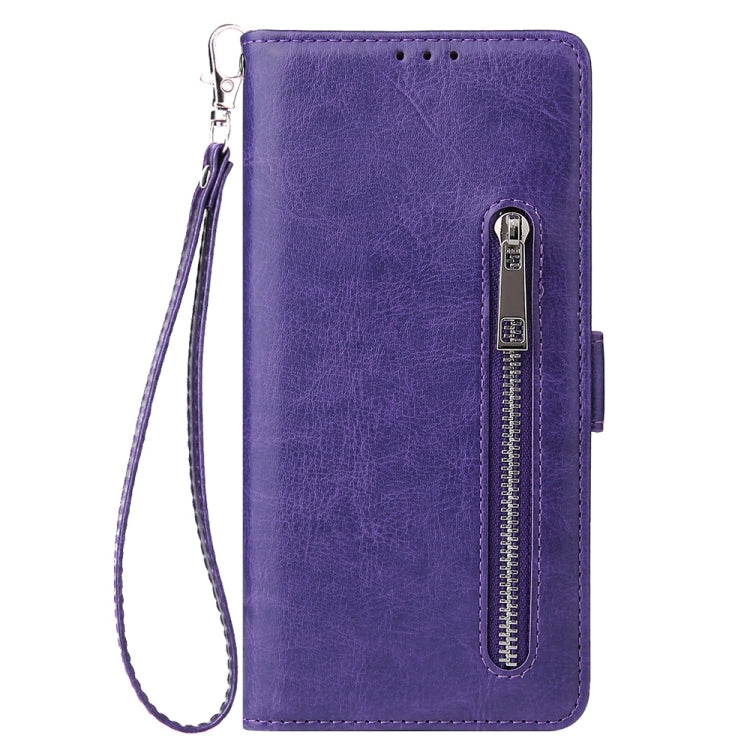 For Galaxy S11 Plus Multifunctional Horizontal Flip Leather Case, with Nine Card Slot & Holder & Double Zip Wallett & Photo Frame & Lanyard