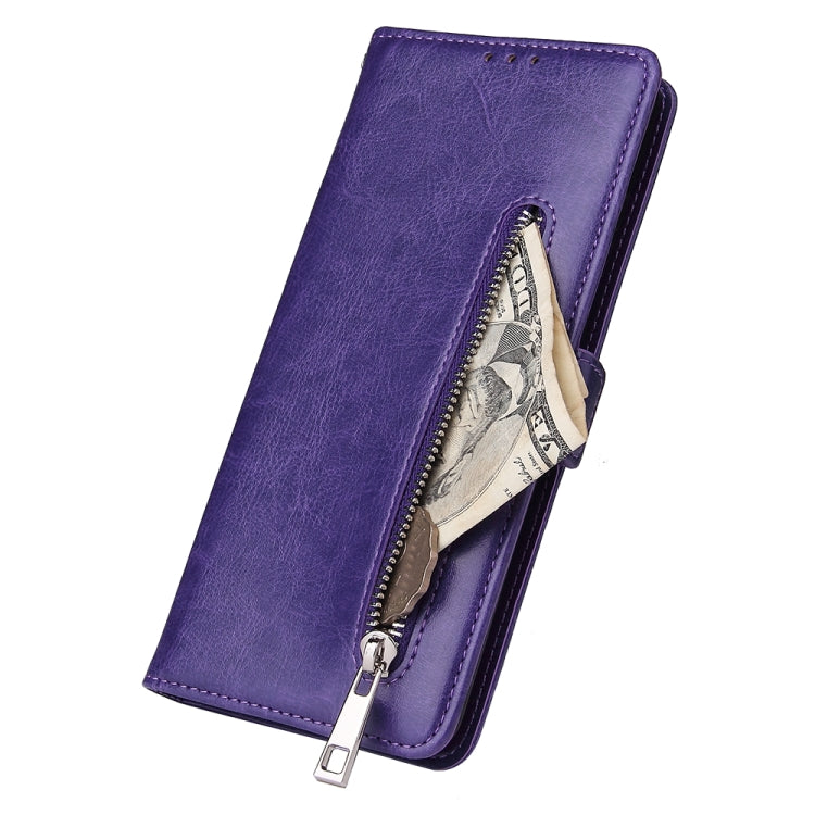 For Galaxy S11 Plus Multifunctional Horizontal Flip Leather Case, with Nine Card Slot & Holder & Double Zip Wallett & Photo Frame & Lanyard