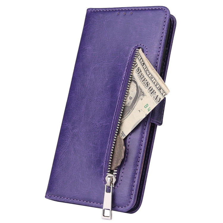 For Galaxy S11 Multifunctional Horizontal Flip Leather Case, with Nine Card Slot & Holder & Double Zip Wallett & Photo Frame & Lanyard