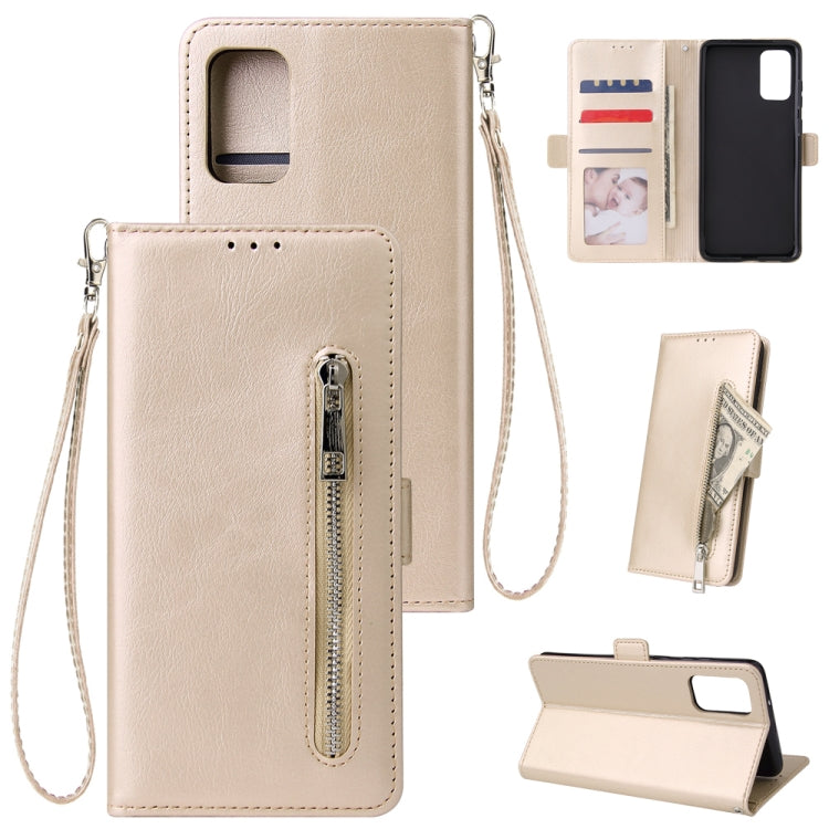 For Galaxy S11 Multifunctional Horizontal Flip Leather Case, with Nine Card Slot & Holder & Double Zip Wallett & Photo Frame & Lanyard