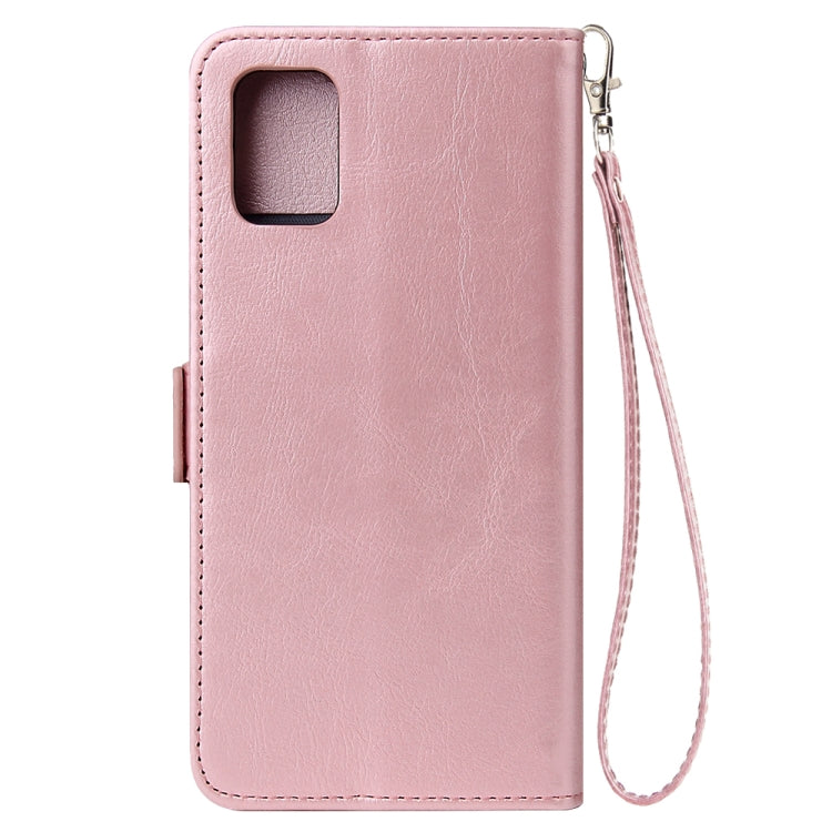 For Galaxy A51 Multifunctional Horizontal Flip Leather Case, with Nine Card Slot & Holder & Double Zip Wallett & Photo Frame & Lanyard