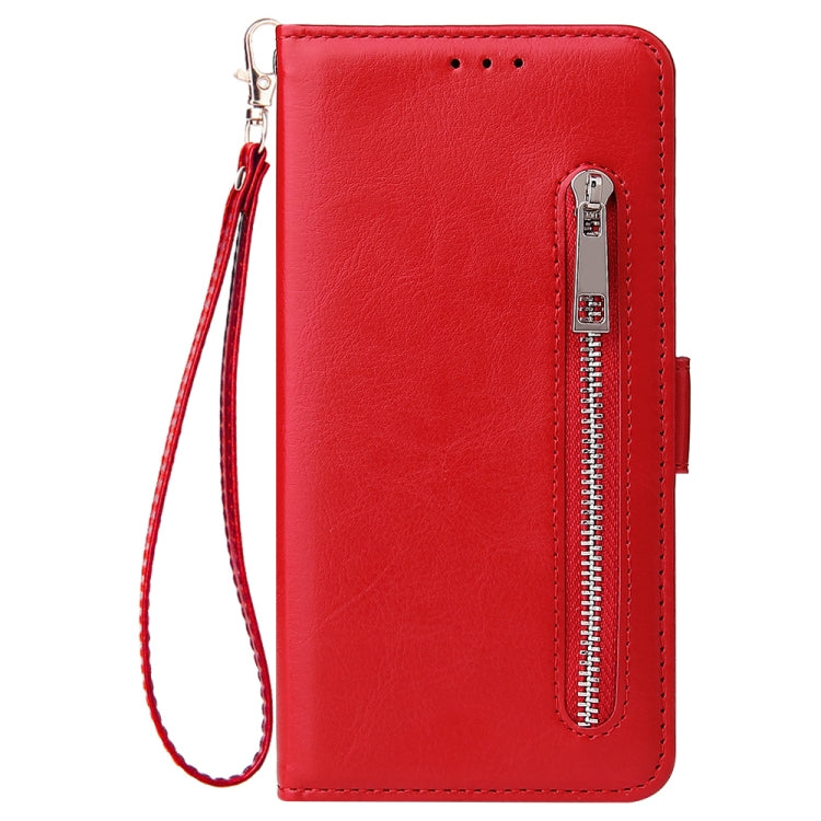 For Galaxy A51 Multifunctional Horizontal Flip Leather Case, with Nine Card Slot & Holder & Double Zip Wallett & Photo Frame & Lanyard