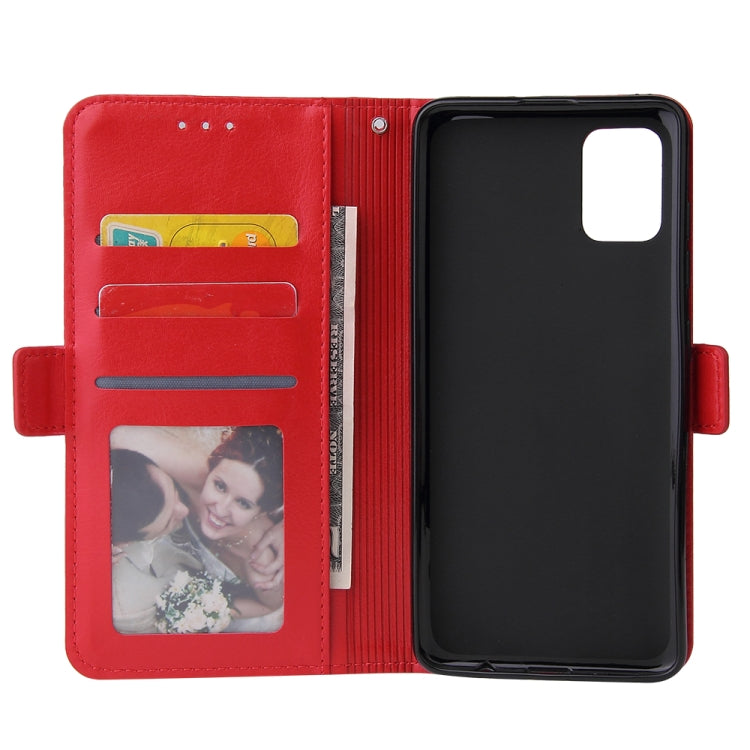 For Galaxy A51 Multifunctional Horizontal Flip Leather Case, with Nine Card Slot & Holder & Double Zip Wallett & Photo Frame & Lanyard