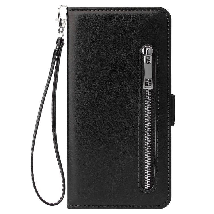 For Galaxy A51 Multifunctional Horizontal Flip Leather Case, with Nine Card Slot & Holder & Double Zip Wallett & Photo Frame & Lanyard