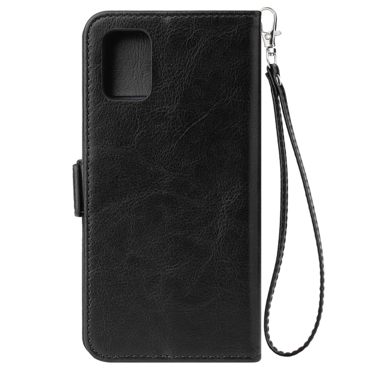 For Galaxy A51 Multifunctional Horizontal Flip Leather Case, with Nine Card Slot & Holder & Double Zip Wallett & Photo Frame & Lanyard