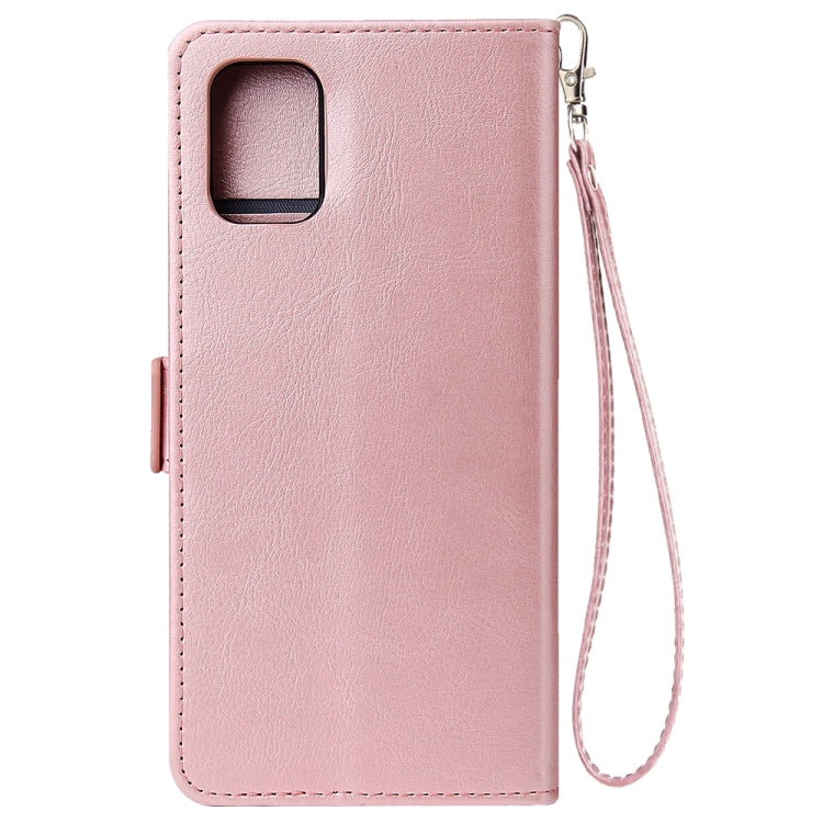 For Galaxy A71 Multifunctional Horizontal Flip Leather Case, with Nine Card Slot & Holder & Double Zip Wallett & Photo Frame & Lanyard
