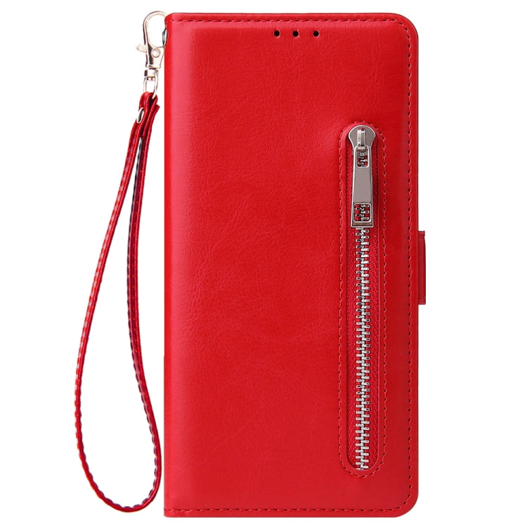 For Galaxy A71 Multifunctional Horizontal Flip Leather Case, with Nine Card Slot & Holder & Double Zip Wallett & Photo Frame & Lanyard