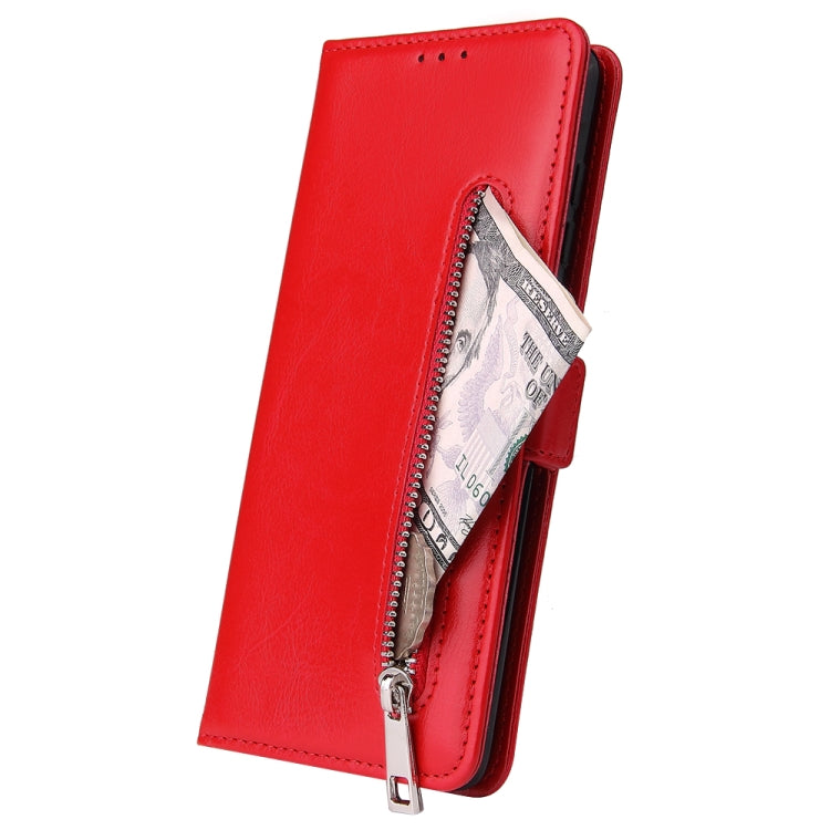 For Galaxy A71 Multifunctional Horizontal Flip Leather Case, with Nine Card Slot & Holder & Double Zip Wallett & Photo Frame & Lanyard