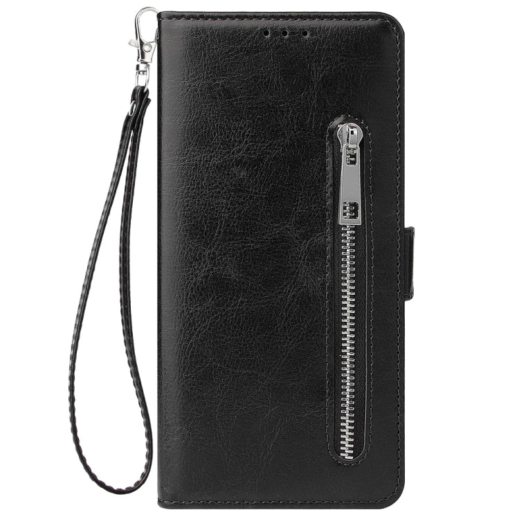 For Galaxy A71 Multifunctional Horizontal Flip Leather Case, with Nine Card Slot & Holder & Double Zip Wallett & Photo Frame & Lanyard