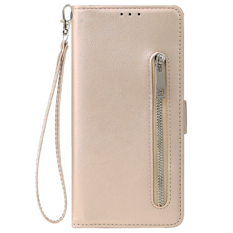 For Galaxy A71 Multifunctional Horizontal Flip Leather Case, with Nine Card Slot & Holder & Double Zip Wallett & Photo Frame & Lanyard