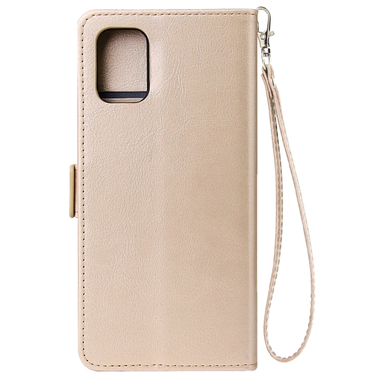 For Galaxy A71 Multifunctional Horizontal Flip Leather Case, with Nine Card Slot & Holder & Double Zip Wallett & Photo Frame & Lanyard