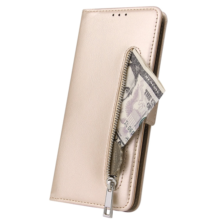 For Galaxy A71 Multifunctional Horizontal Flip Leather Case, with Nine Card Slot & Holder & Double Zip Wallett & Photo Frame & Lanyard