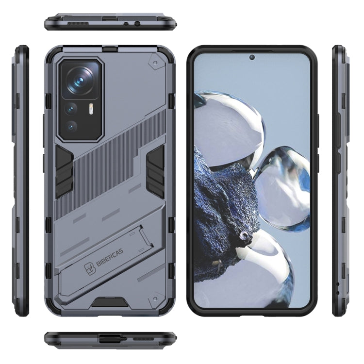 For Xiaomi 12T/12T Pro/Redmi K50 Ultra Punk Armor 2 in 1 PC + TPU Phone Case with Invisible Holder