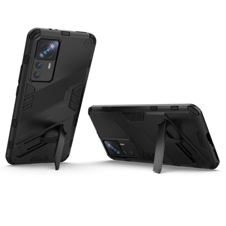 For Xiaomi 12T/12T Pro/Redmi K50 Ultra Punk Armor 2 in 1 PC + TPU Phone Case with Invisible Holder