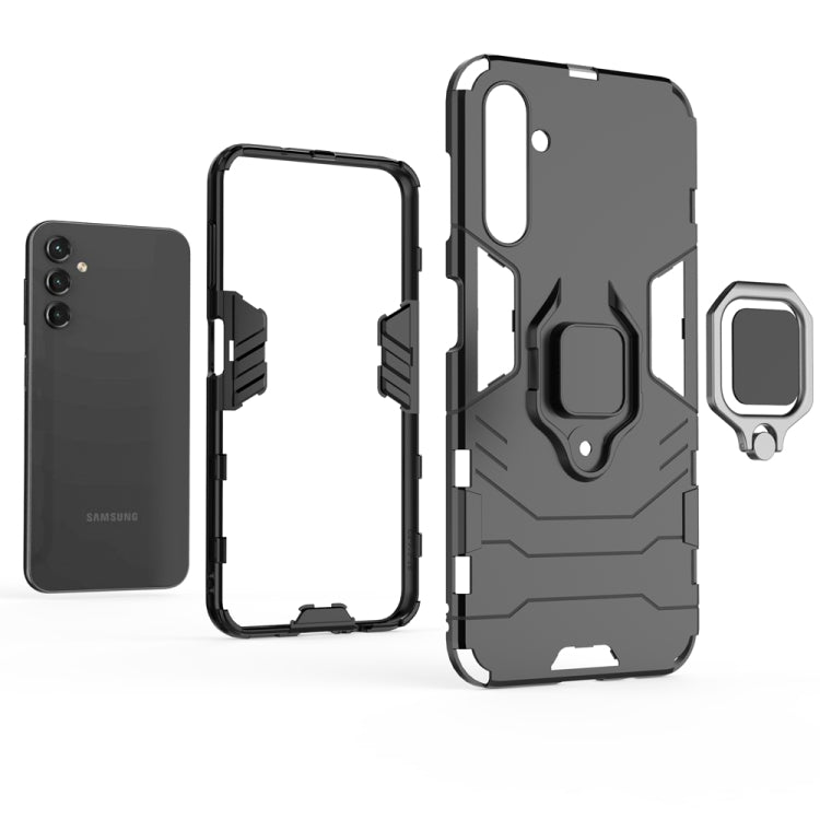 For Samsung Galaxy A14 5G Magnetic Ring Holder PC + TPU Phone Case