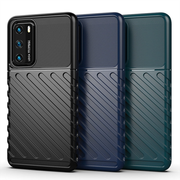 For Huawei P40 Thunderbolt Shockproof TPU Soft Case(Dark Blue)