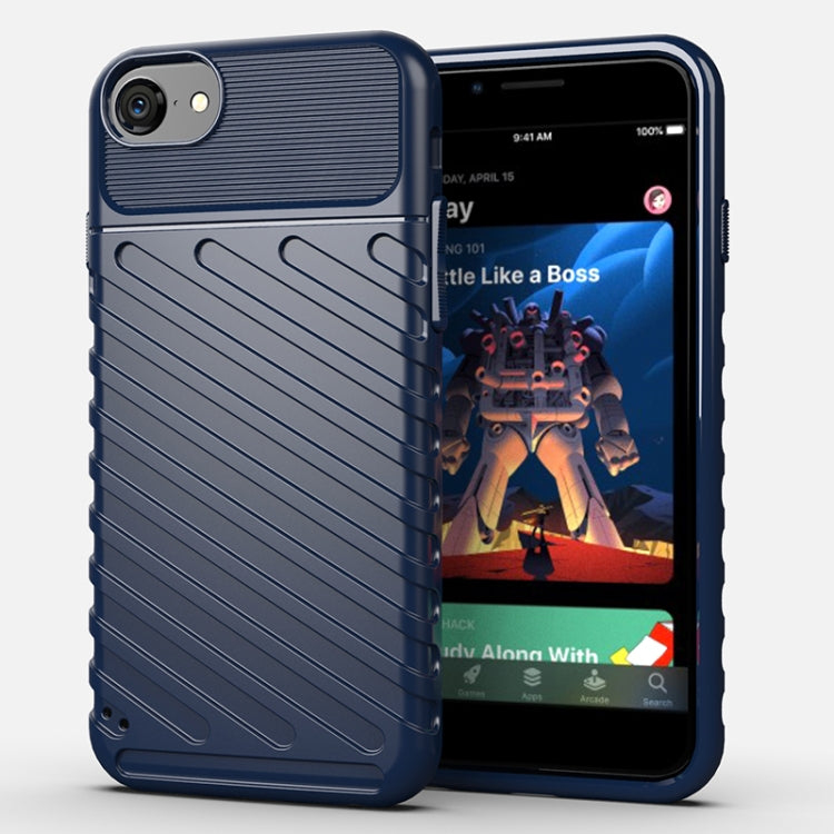 For iPhone SE 2022 / SE 2020 Thunderbolt Shockproof TPU Soft Case