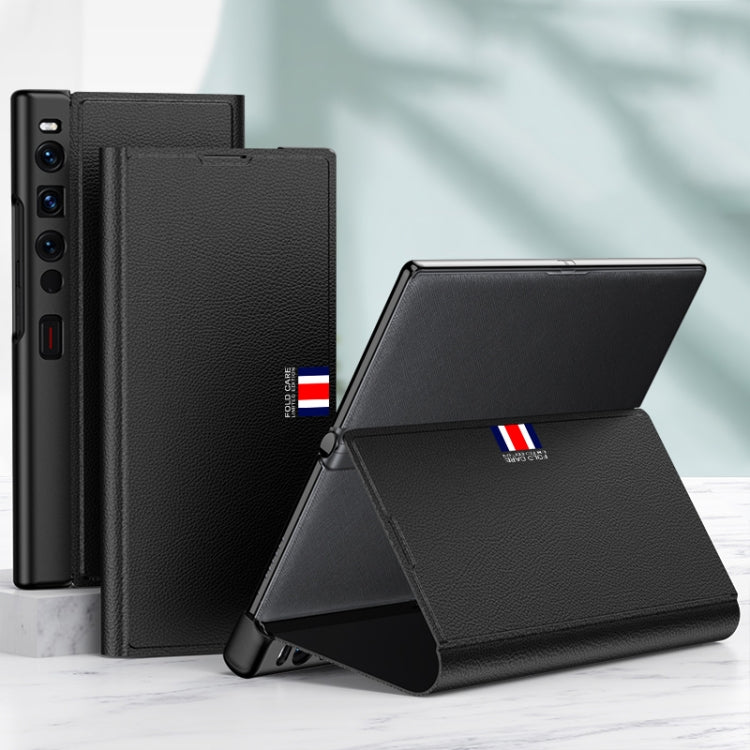 For Huawei Mate Xs 2 GKK Magnetic Shockproof Protective Leather Phone Case