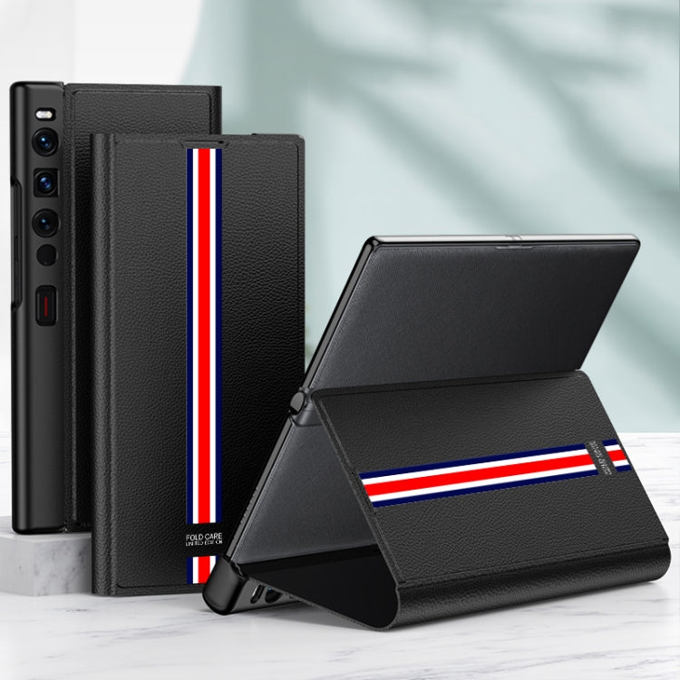 For Huawei Mate Xs 2 GKK Magnetic Shockproof Protective Leather Phone Case