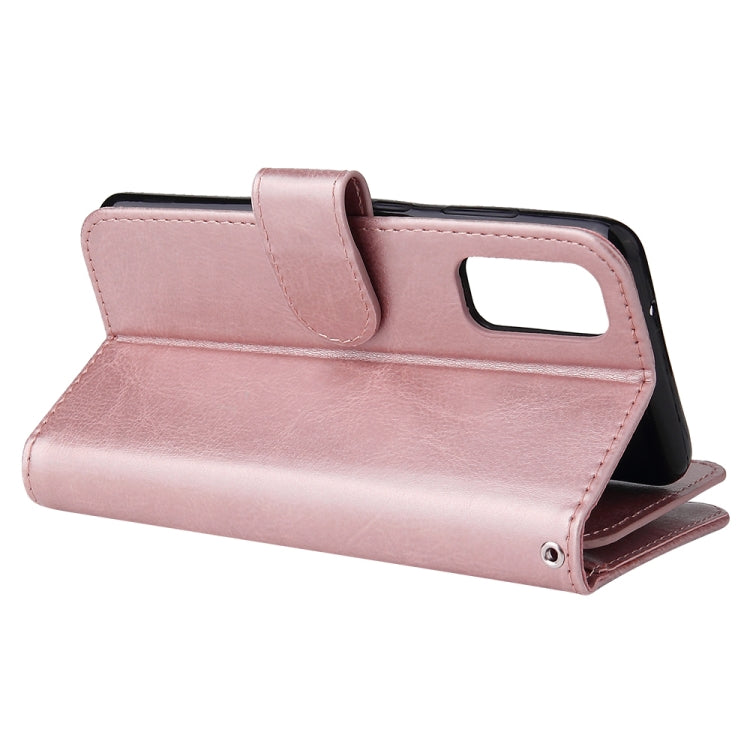 For Galaxy S11e Multifunctional Horizontal Flip Leather Case, with Card Slot & Holder & Zipper Wallet & Photo Frame