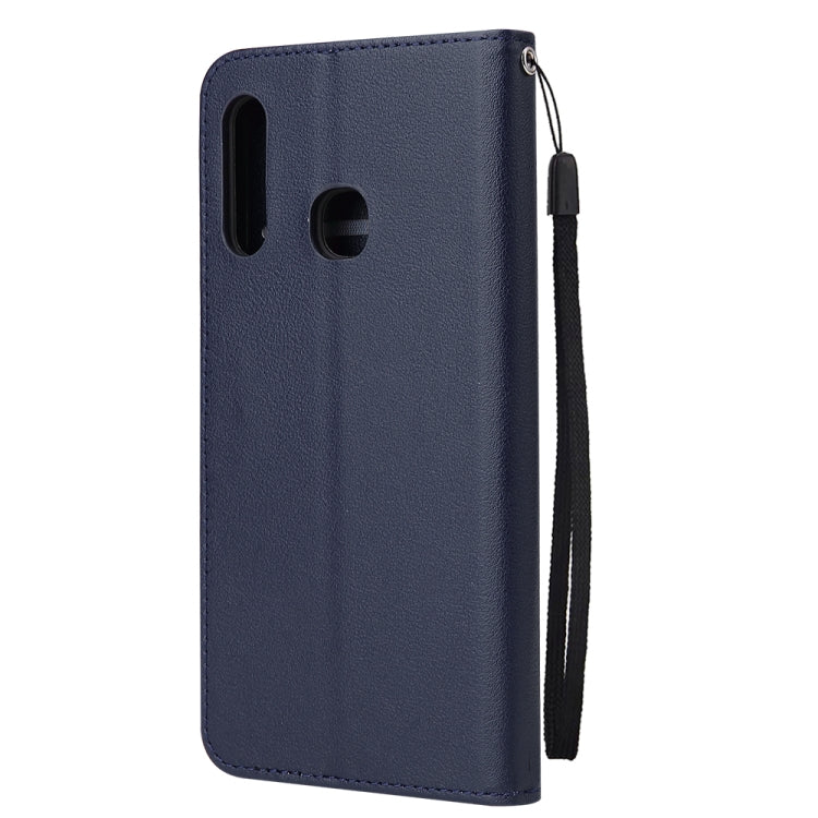For Galaxy A70e Multifunctional Horizontal Flip Leather Case, with Three Card Slot & Holder & Double Zip Wallett & Photo Frame & Lanyard