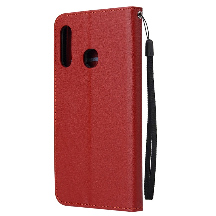 For Galaxy A70e Multifunctional Horizontal Flip Leather Case, with Three Card Slot & Holder & Double Zip Wallett & Photo Frame & Lanyard