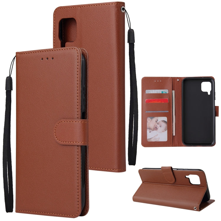 For Huawei Nova 6 SE Multifunctional Horizontal Flip Leather Case, with Three Card Slot & Holder & Double Zip Wallett & Photo Frame & Lanyard